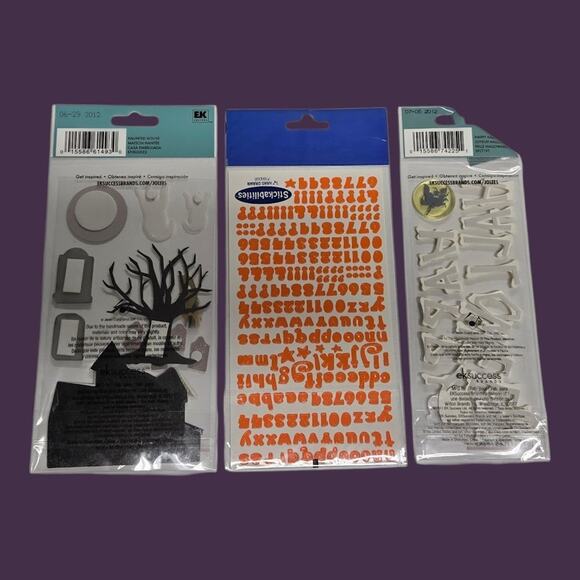 Halloween Stickers: Jolee's 2012 Haunted House, Happy Halloween, Orange Alphabet - Picture 2 of 8